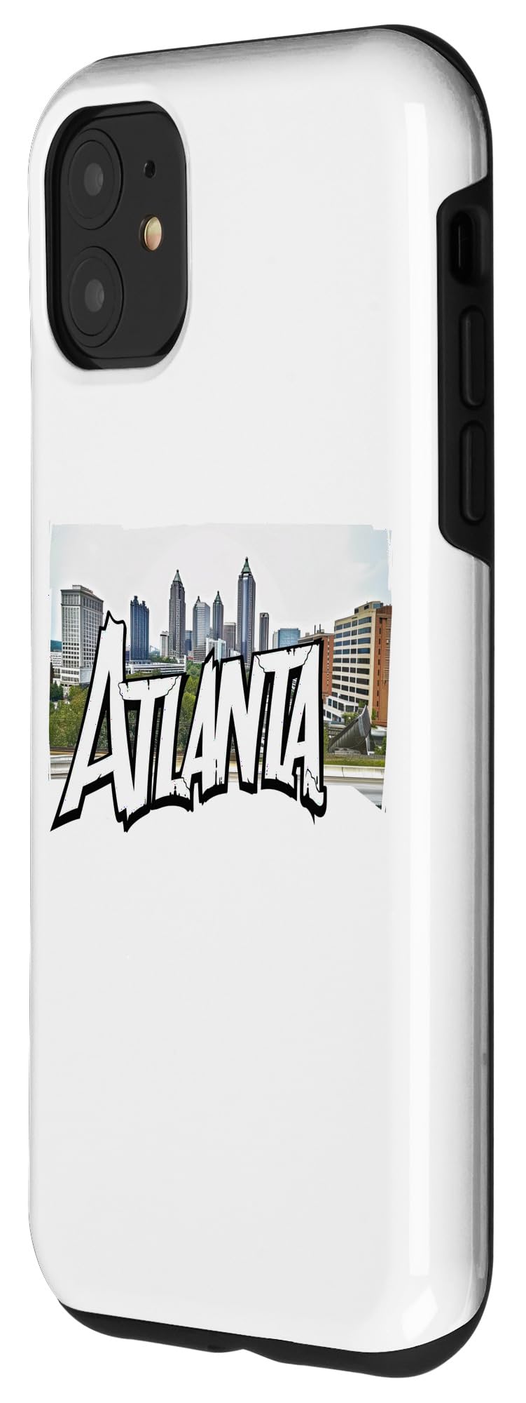 iPhone 11 Atlanta City Skyline Graffiti Street Art Handstyle USA Case - Image 2