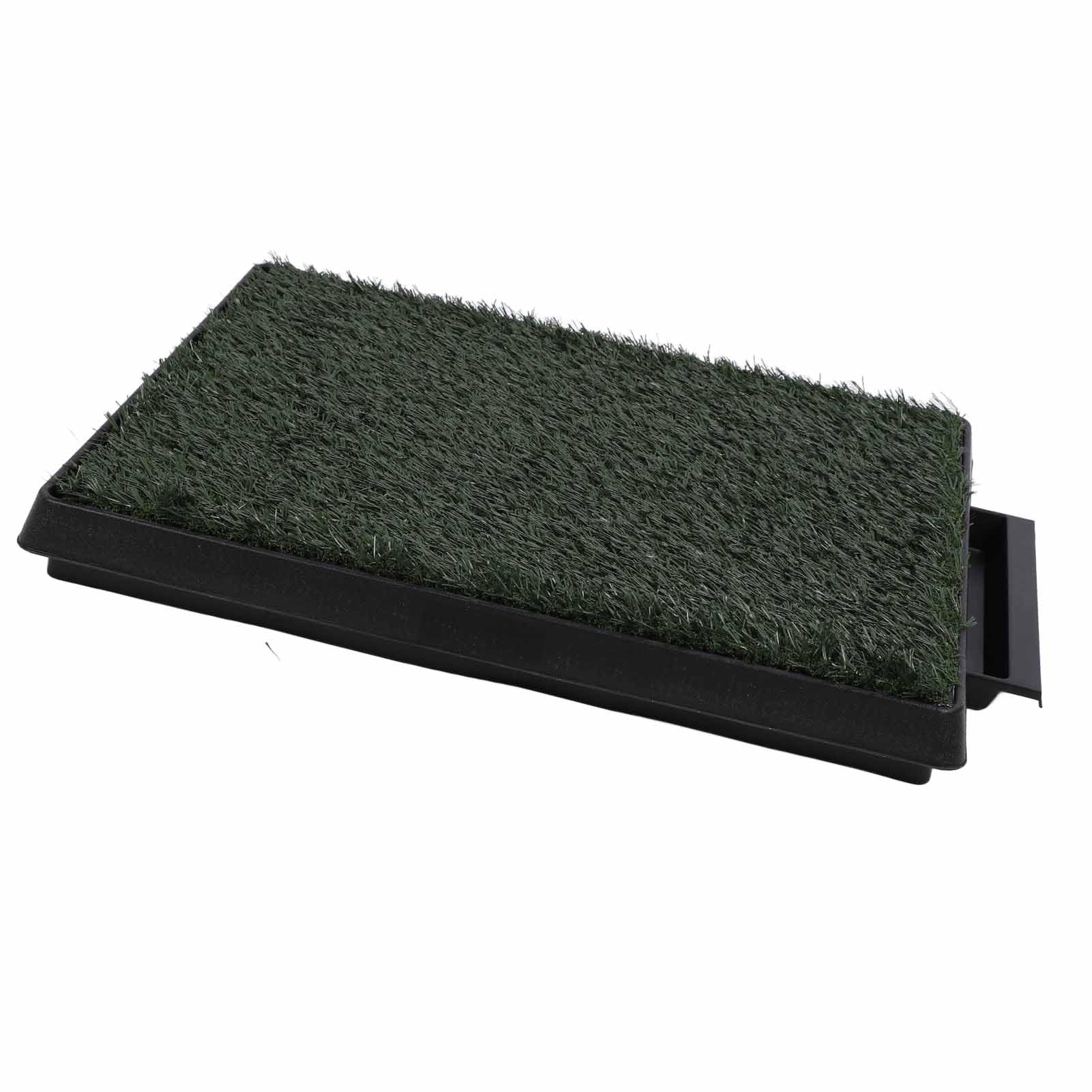 Bandeja para orinal de hierba para perros, gran capacidad, reutilizable, resistente a olores, adiestramiento de cachorros, almohadilla para orinar de césped Artificial para (Tamaño pequeño)