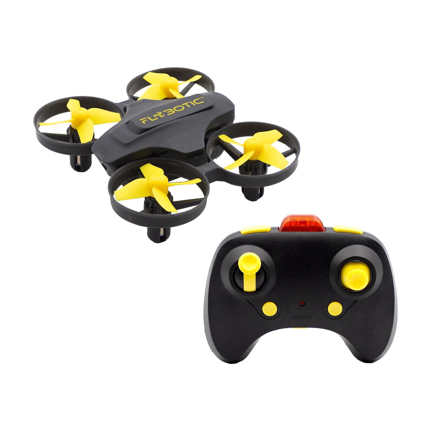 Silverlit Flybotic Tech Drone Remote Controlled Drone Infrared Yellow 8 cm