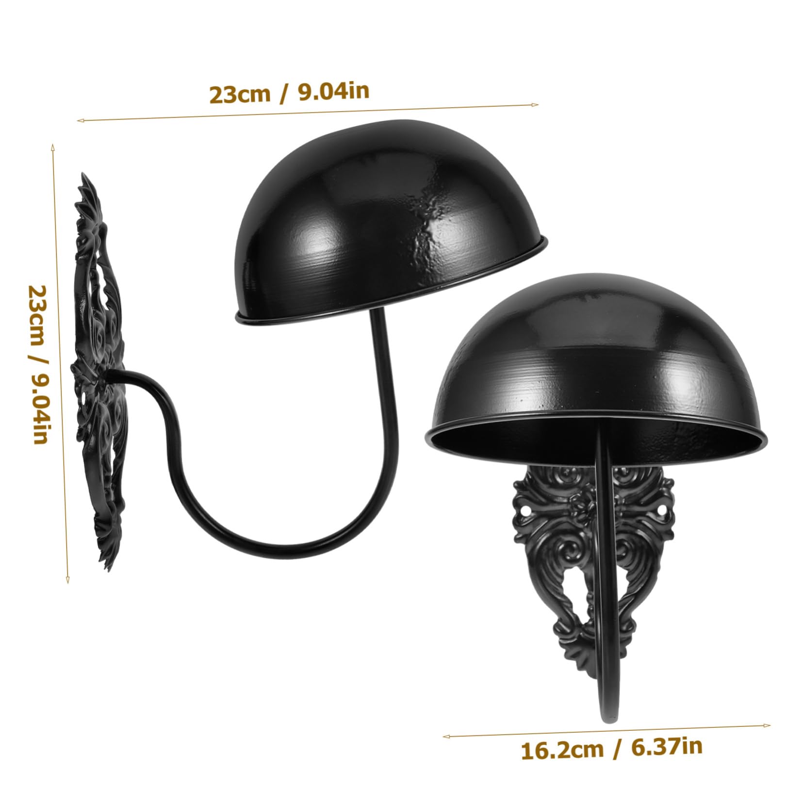 PRETYZOOM Creative Wall Hat Display Stand Vintage Style Hat Holder for Baseball Caps Wall Mounted Organizer for Hats Hat Rack for Bedroom and Entryway Storage