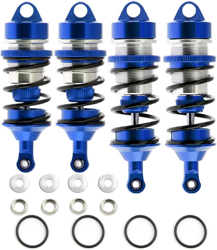 Alloy Shock Absorber for ARRMA 1/7 Infraction 6S BLX Felony 6S BLX Limitless Roller RC Car Upgrades Parts Replace #ARA330627#ARA330628（Navy Blue）