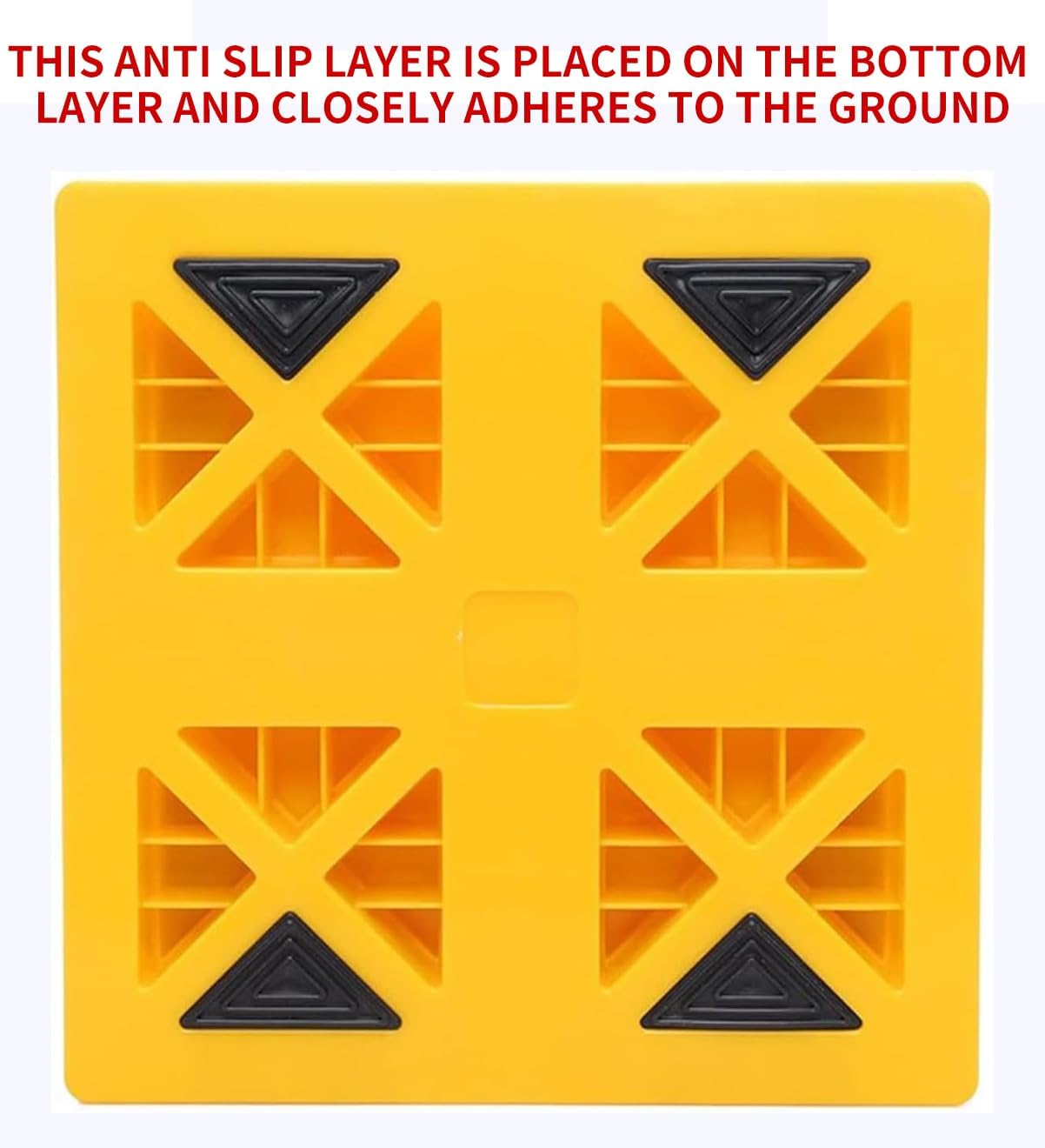 Homeon Wheels 10 Packs Rv/Camper Leveling Blocks, Chocks Anti-Slip Pads Design Include Camper Levelers and Carrying Bag for Camper Travel Trailer - Yellow