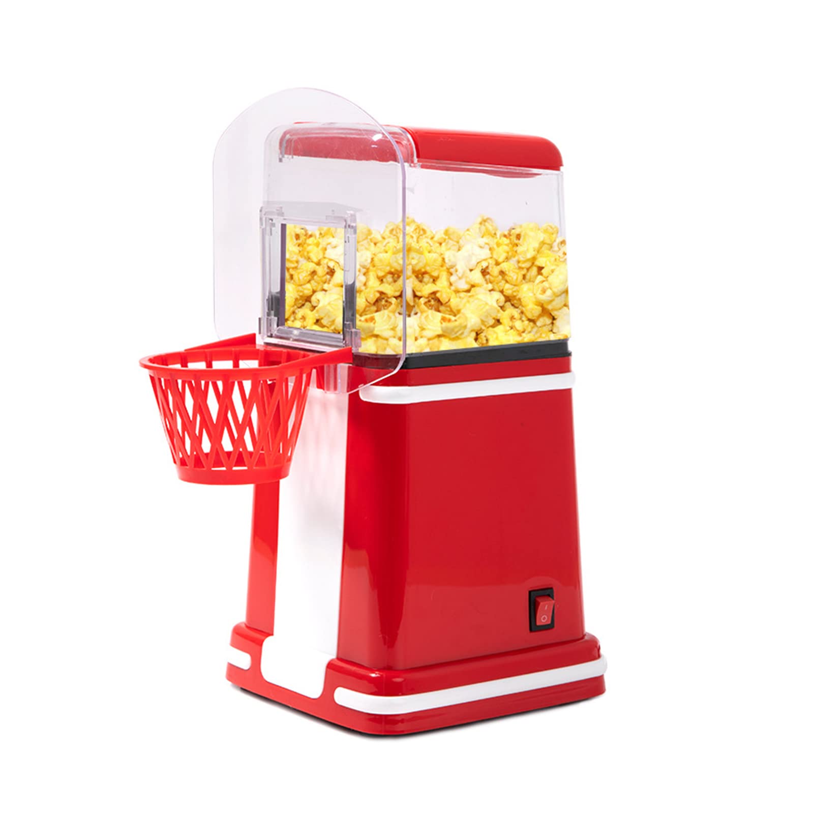Macchina per Popcorn, Macchina per Popcorn ad Aria Calda, Mini Macchina per Popcorn da 1400 W, con Popcorn a circolazione d'Aria Calda - per spuntini salutari e Senza Grassi - Perf
