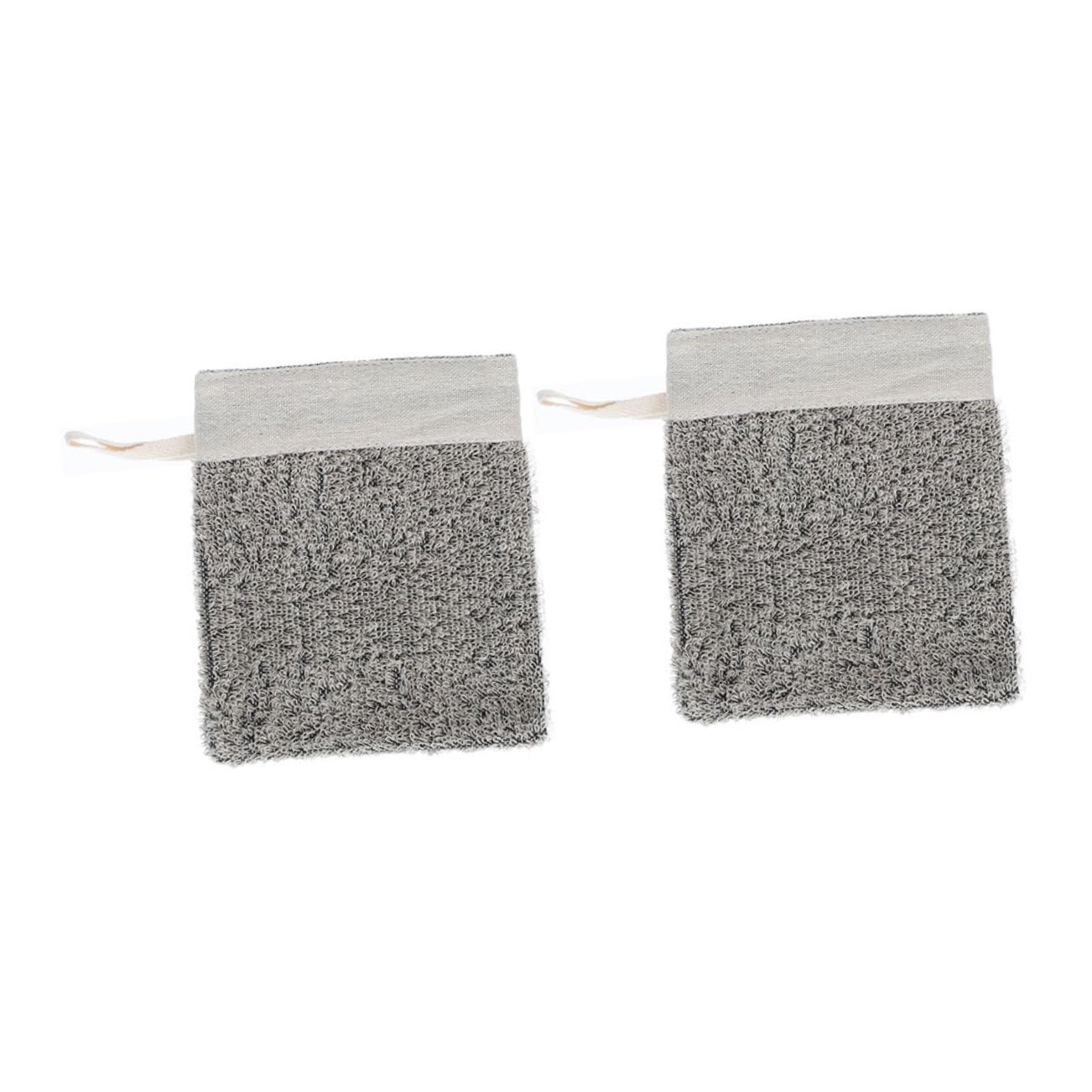 Outanaya 2Pcs Bathroom Soap with Drawstring Practical Soap Foaming Holder for Gentle Exfoliation and Making Linen Pouch and Organization