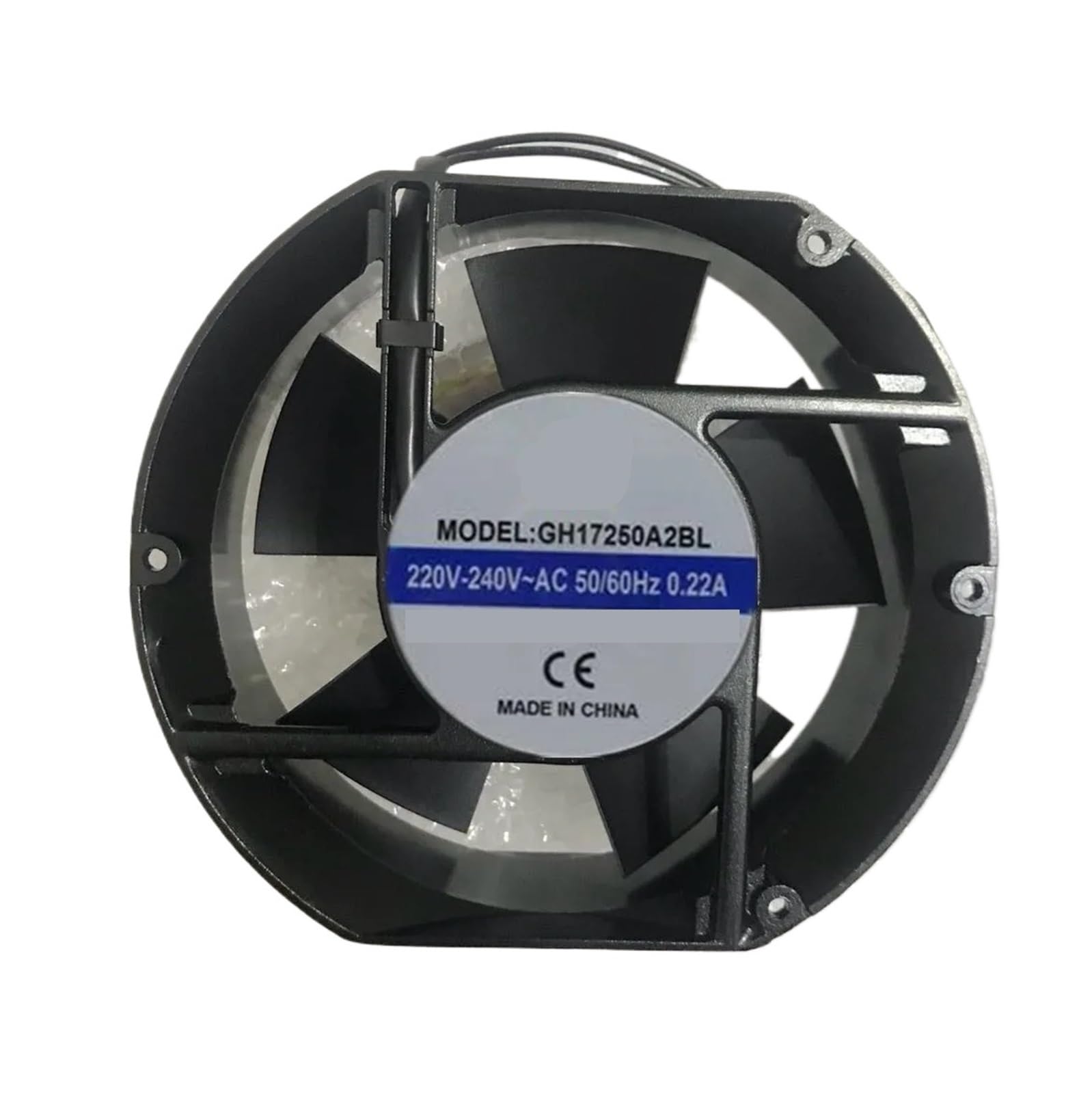 TPKMVGAP GH17250A2BL AC 220V 0.22A 172x150x51mm 2-Wire Server Cooling Fan