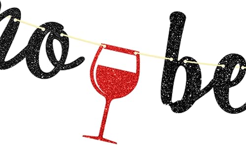 Miniatura 3 de Dill-Dall Cartel de vino antes de los votos, pancarta de despedida de soltera, despedida de soltera/decoración de bodega de vino (negro)