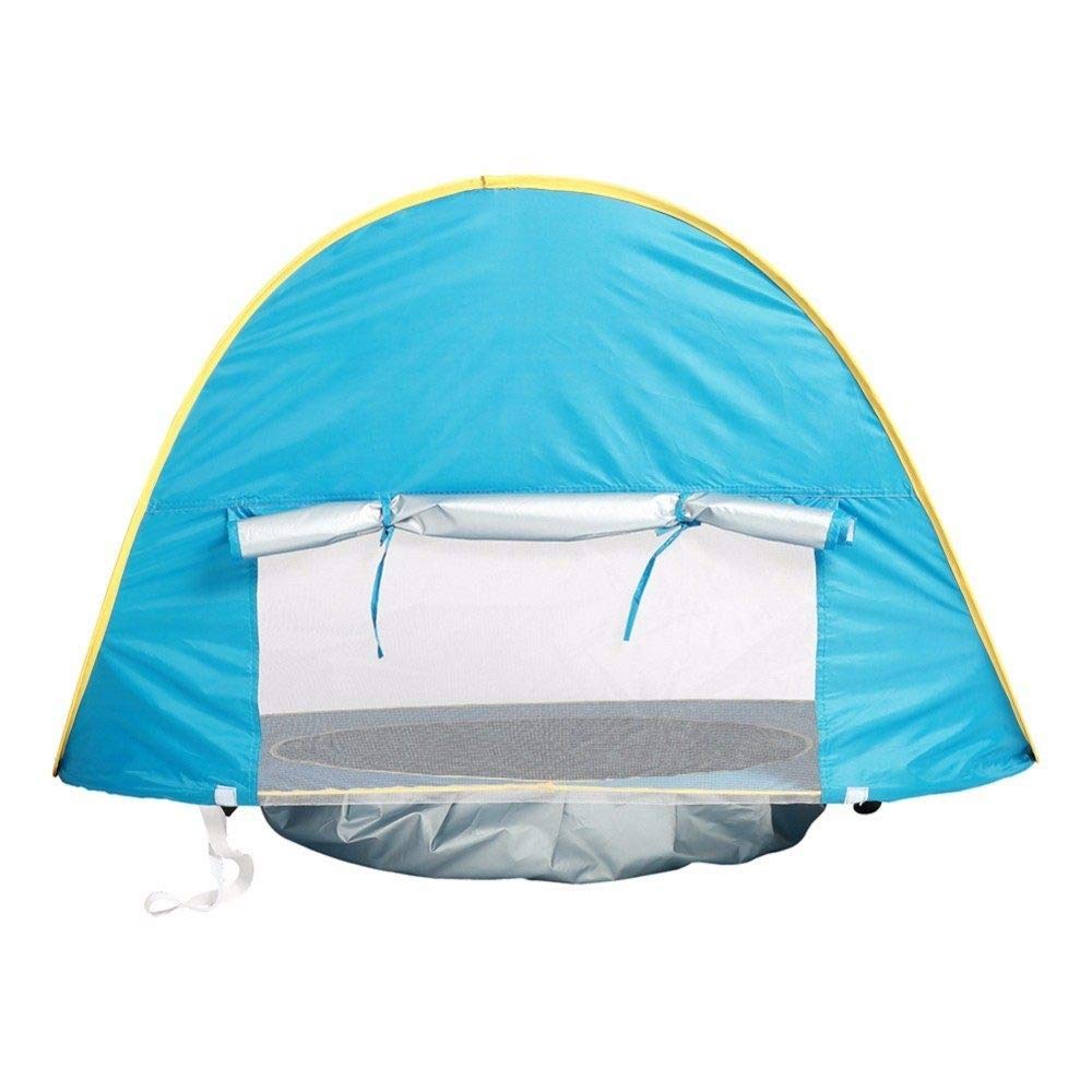 Tente de Plage de bébé/Tente imperméable/écran instantané/Tente de Piscine portative/Enfants de Protection Anti-UV/Camping en Plein air Parasol de Plage,Orange