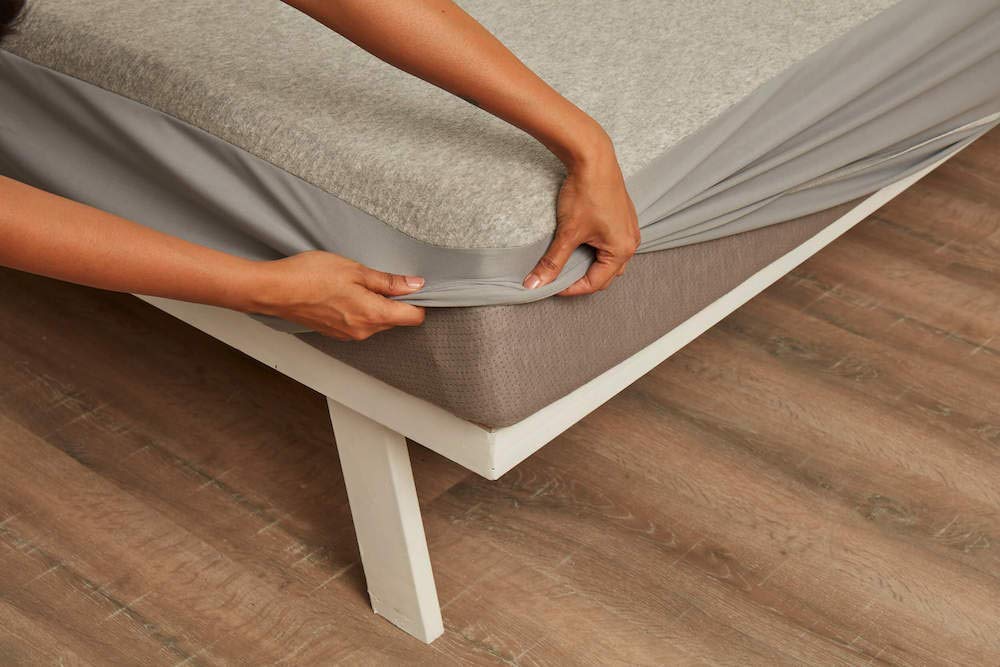 Premium Bedding Grey King Size Waterproof Mattress Protector | Premium Cotton Terry Bed Cover | Stretchable Elastic Skirt | TPU Waterproof Layer 72x78-picture-20