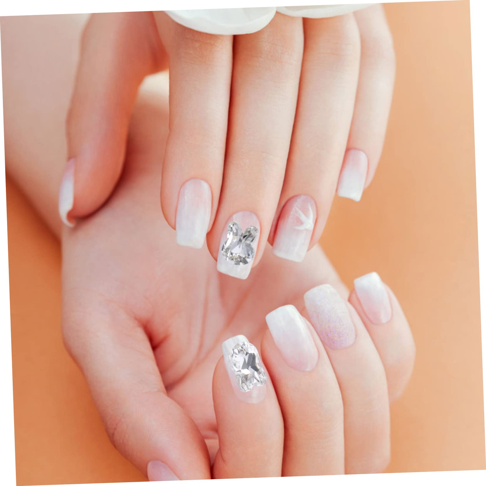 SHERCHPRY 5 Set Gioielli Con Diamanti Per Unghie Strass Per Unghie Carino Bunny Adulti Certamente Conigli Ciondoli Per Unghie Alla Moda Ciondoli Per Unghie Penzolanti Cristallo 20 Pezzi*5