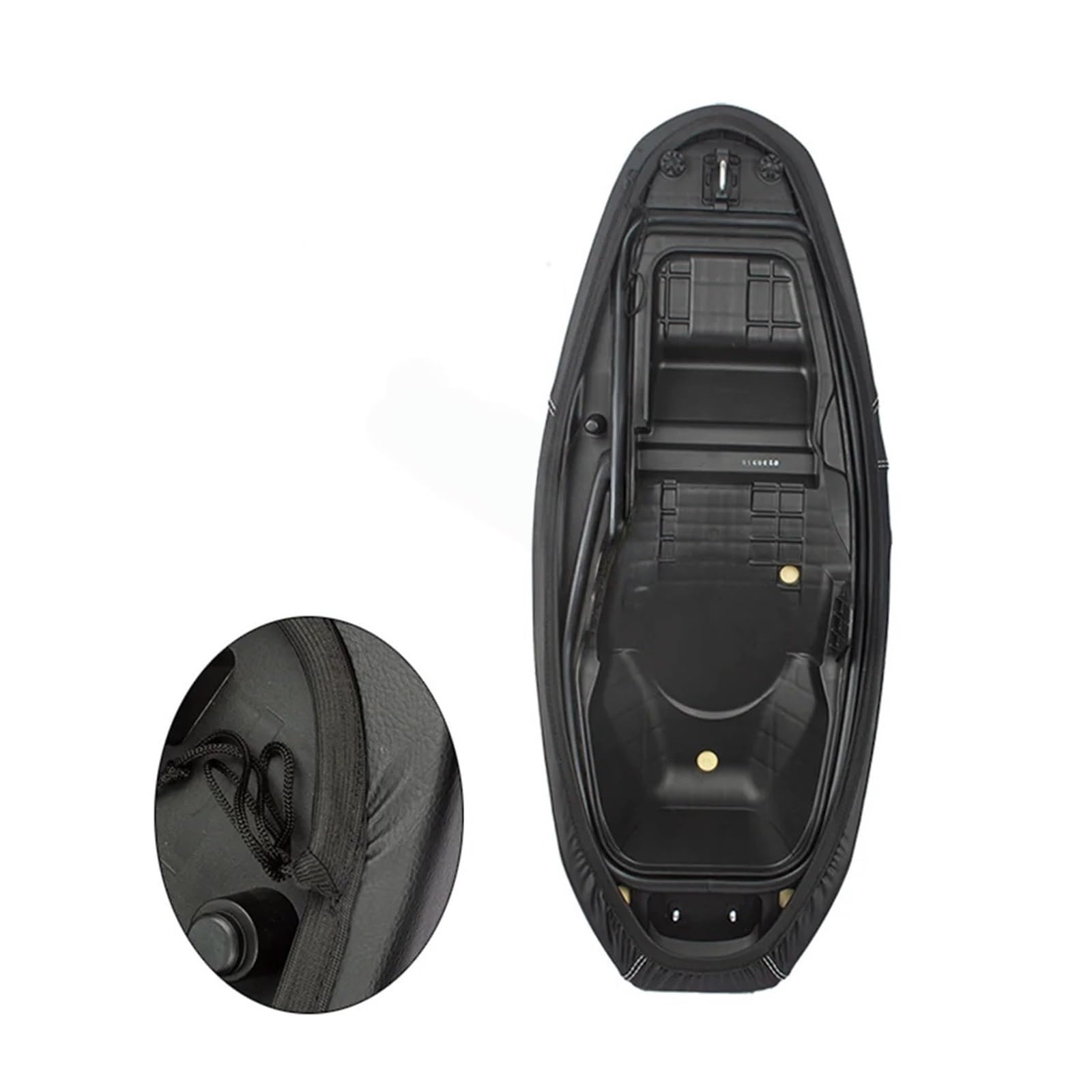Funda para Asiento de Motocicleta Funda de Cuero para Asiento Motocicleta, Impermeable, para Suave, Resistente al Desgaste, Funda cojín Antideslizante(Brownish Red A)