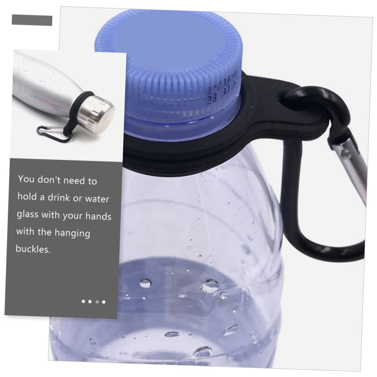Kisangel Teiliges Wasserflaschen Halter Robuste Clips Für Outdoor Aktivitäten Für Camping Und Reisen Zu Befestigen Und Wiederverwendbar