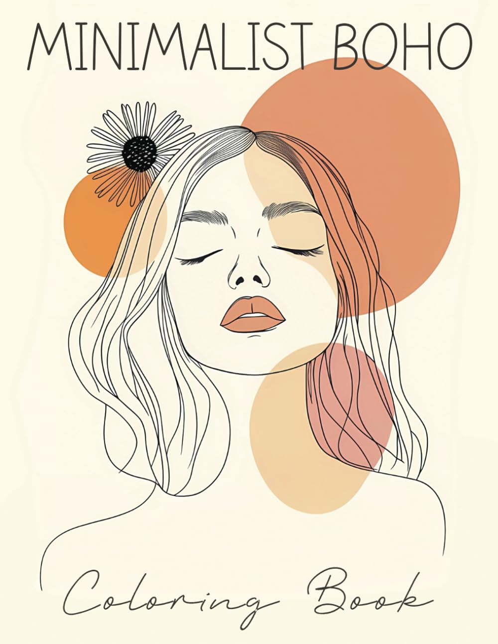 Minimalist Boho Coloring Book for Teens & Adults: 50 Minimal Coloring Pages for Relaxation and Stress Relief