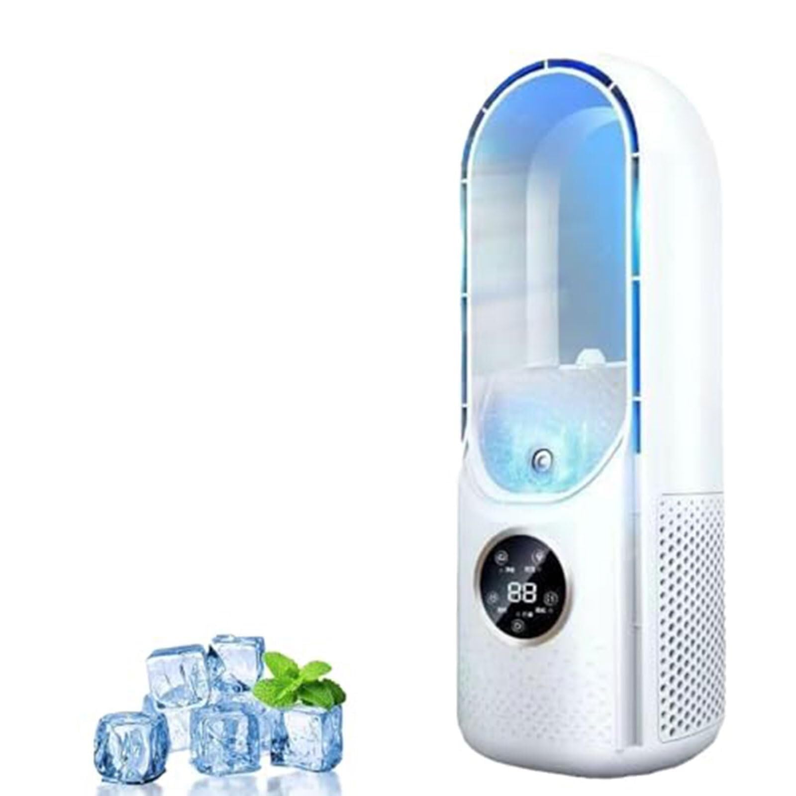 USB Bladeless Fan, Portable Mini Cooler 6 vel.