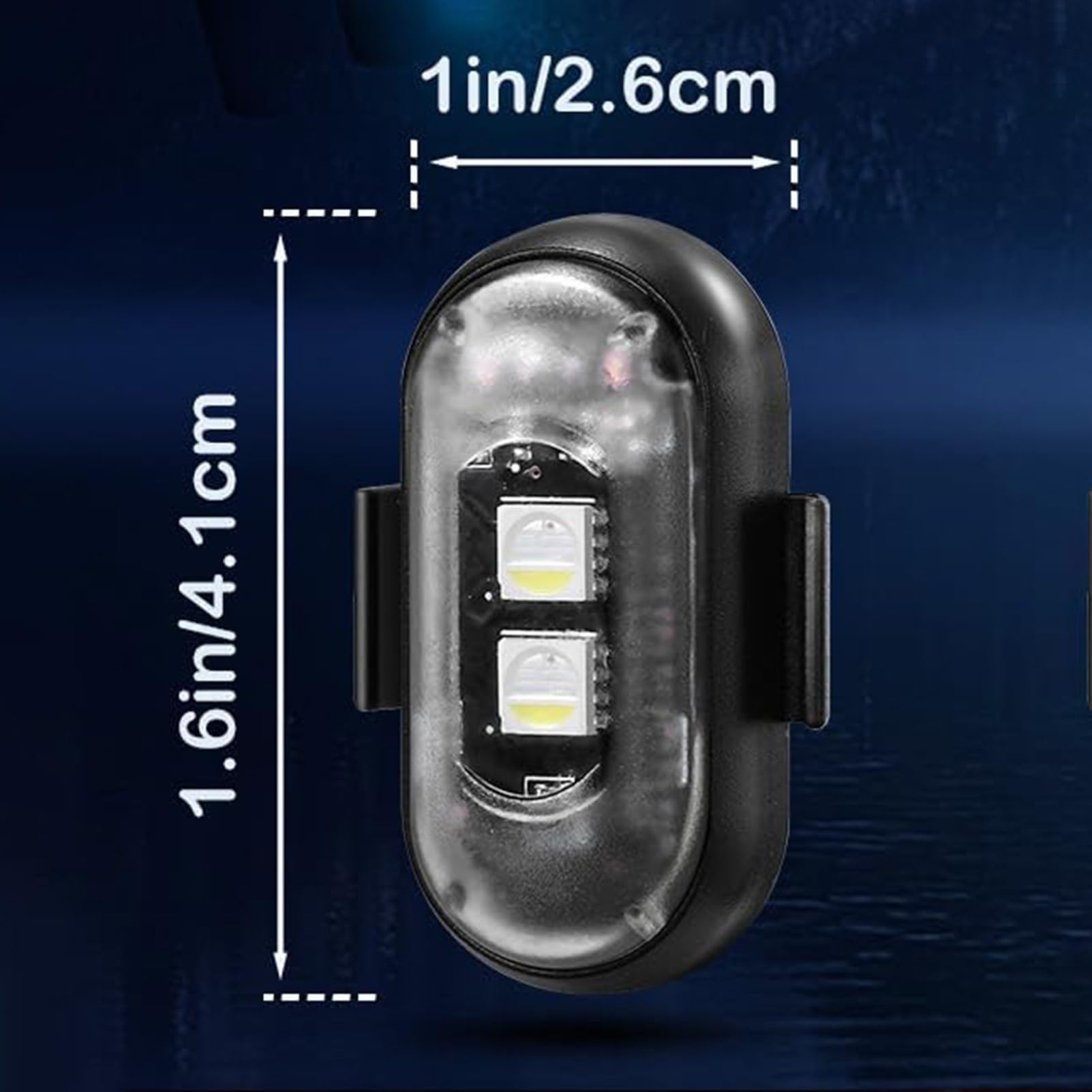 Bezprzewodowe Światła Stroboskopowe LED, Światła Antykolizyjne LED, Światło Stroboskopowe, 8 Kolorów USB Akumulatorowe Światła Migające O Wysokiej Jasności, Do Samochodów Motocykl Dron Samolot Rower(1