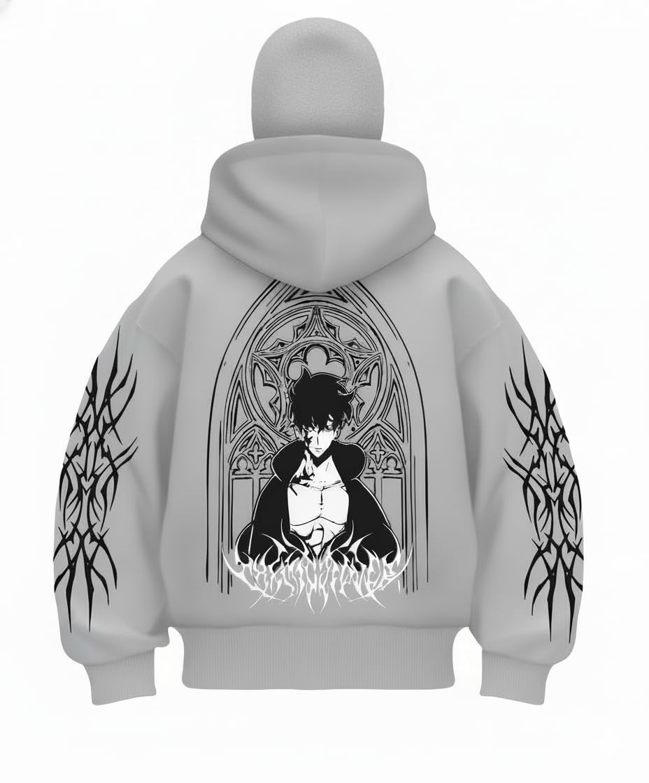 Ninja Balaclava Zipper Hoodie for Men – Black Full Zip Hooded Jacket with Face Cover, Heavyweight Cotton 350 GSM Fleece Winter Streetwear Hoodie