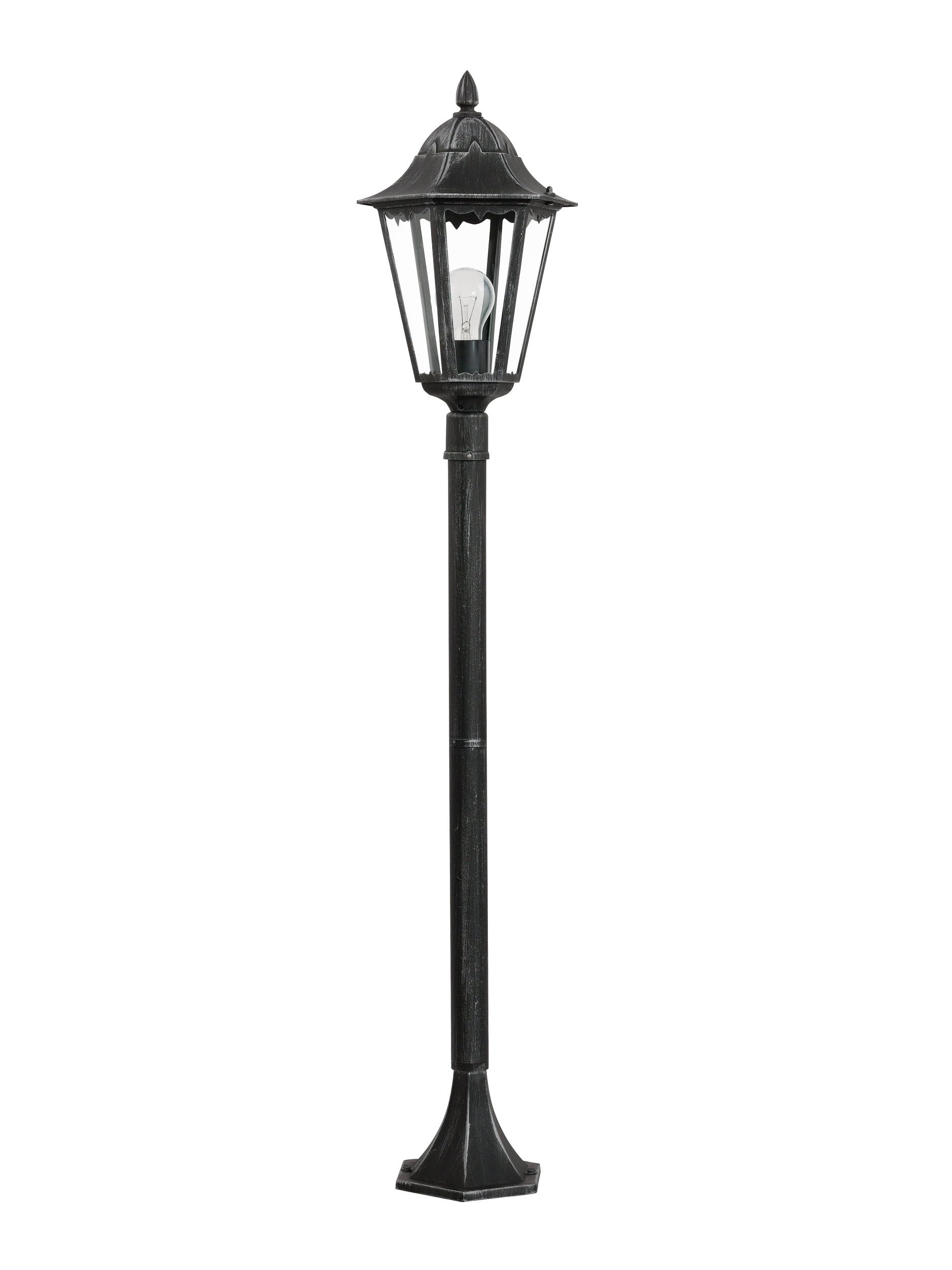 Eglo Black, Silver-Patina 93463 E27 Outdoor Floor Lamp Navedo