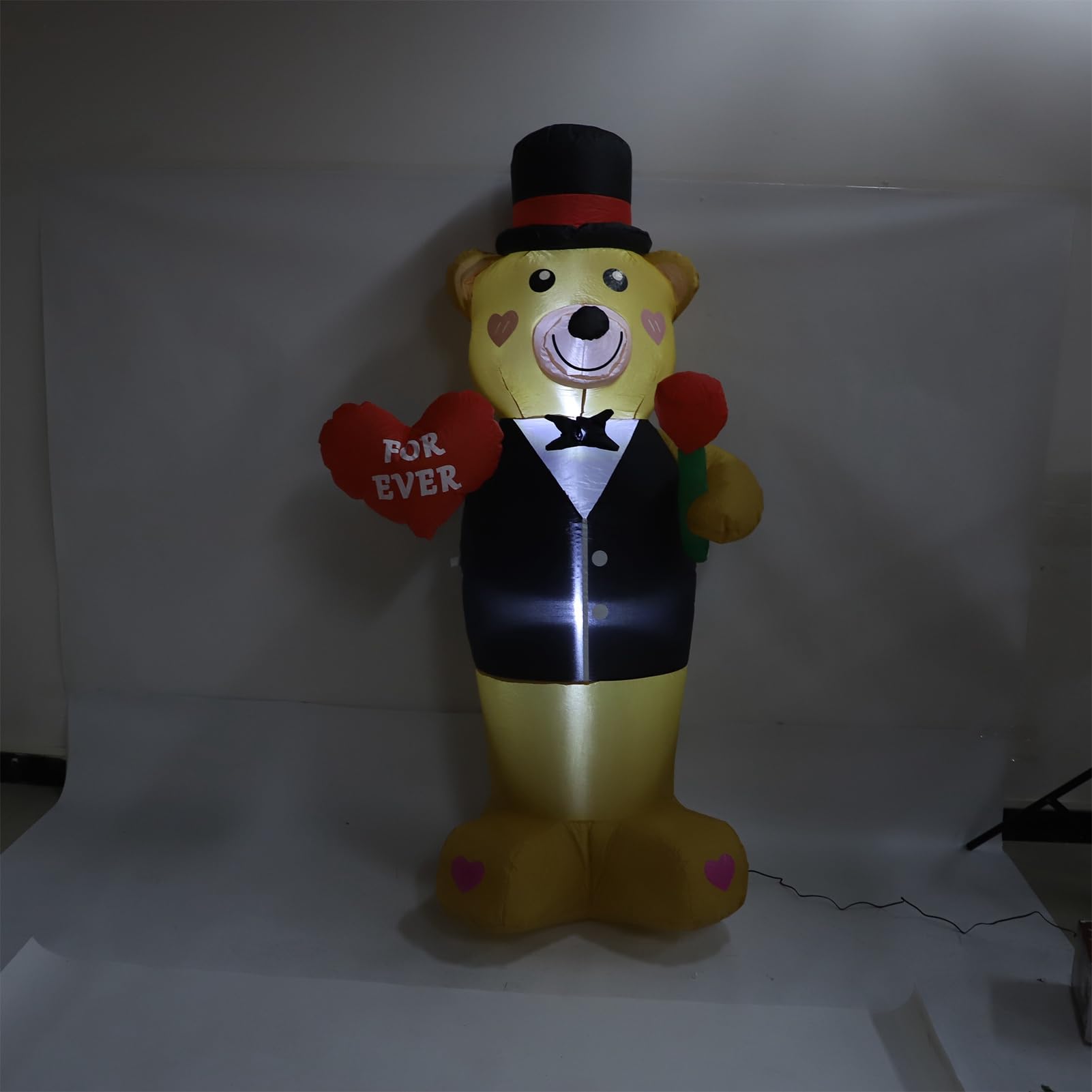 Orsacchiotto Gonfiabile 185cm con Luci LED Impermeabili per