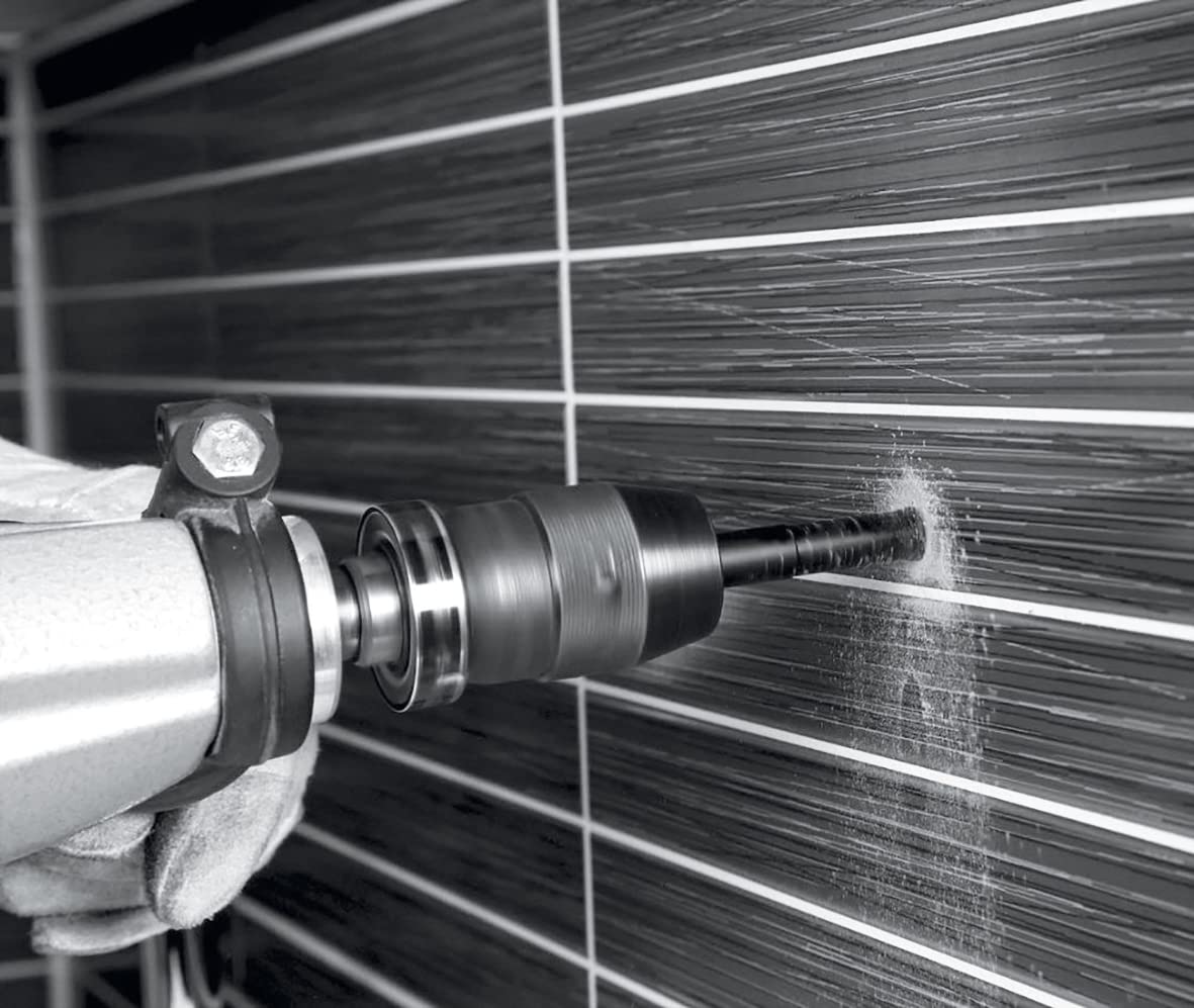 Mandrex | Broca para azulejos Premium M14 diamante sierra de corona para taladro con adaptador MXqs para grabación One Klick | Ø 65 mm