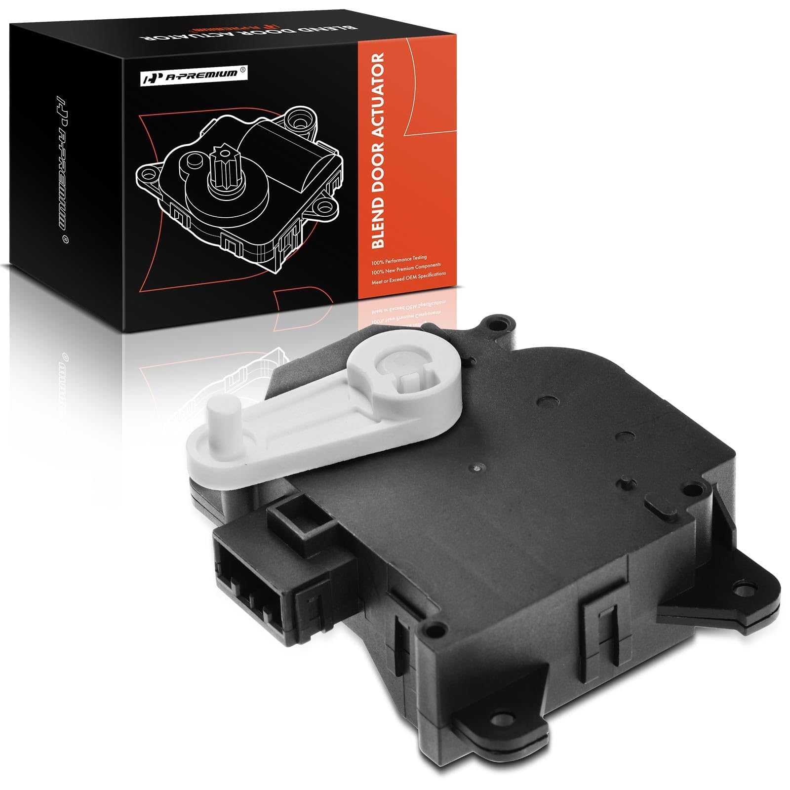 A-Premium HVAC Heater Blend Door Actuator, Compatible with Honda Civic 2004-2005, CR-V 2004-2006, Main, Temperature Actuator, Replace# 79160S5AA01
