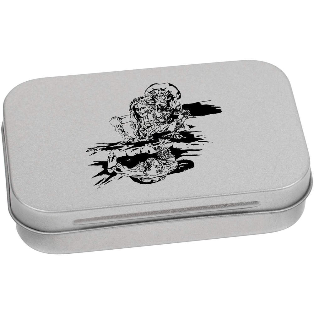 95mm 'Creepy Steampunk People' Metal Hinged Tin/Storage Box (TT00068183)