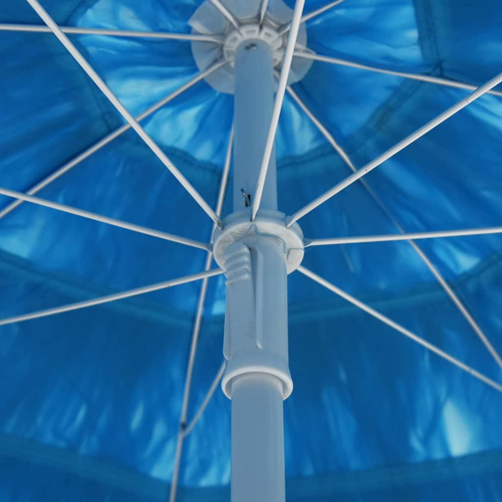 Homgoday Sombrilla de Playa Hawaii Azul 300 cm Sombrilla de Jardín,Protección UV Sombrilla Jardín Grande Orientable Jardín Parasol Balcón