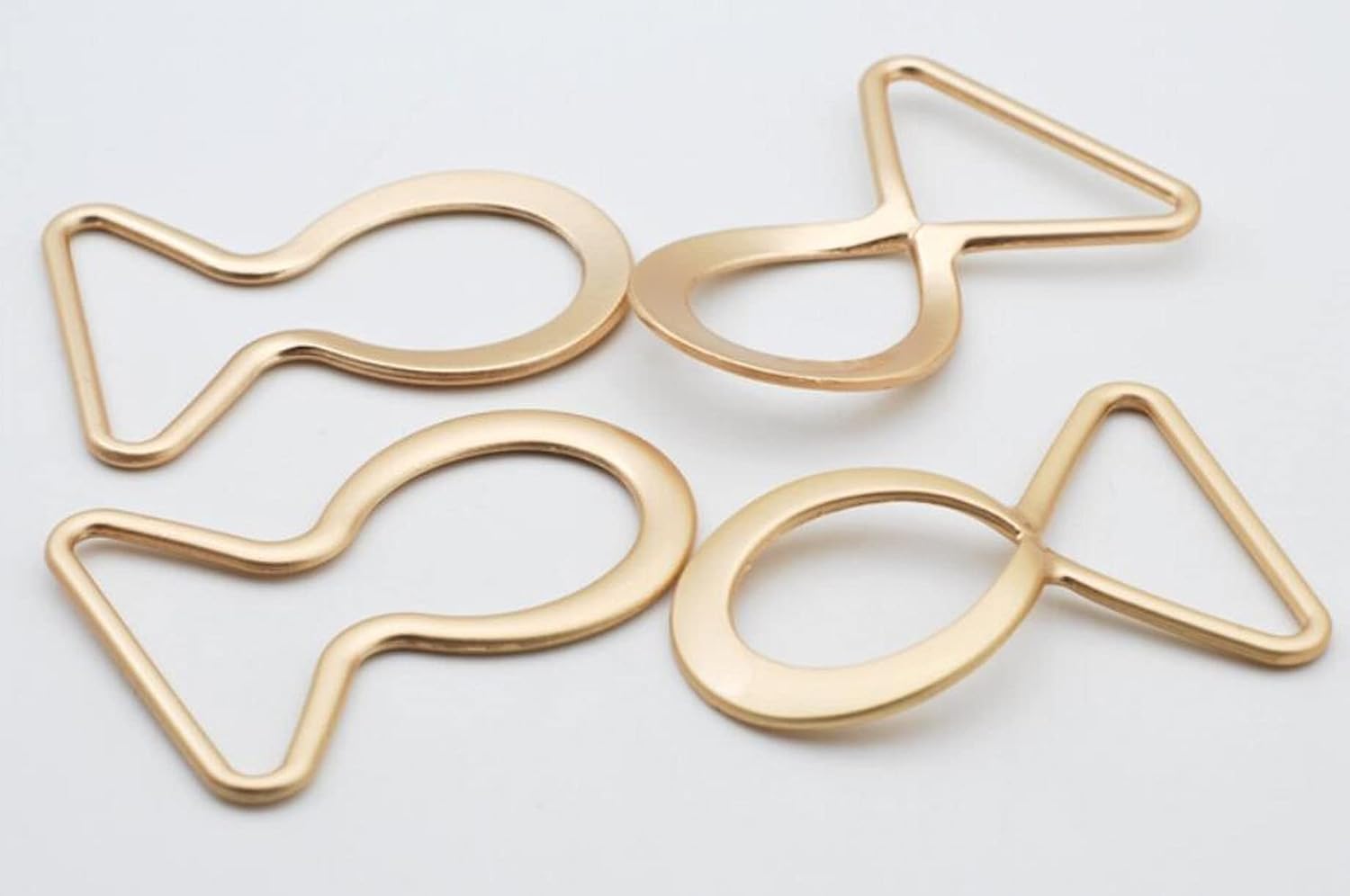 40mm Metal Alloy Buckle, Interlocking Buckle Clasp Belt Accessories for DIY Sewing Dress Belt Making,Gold Color, 10 sets