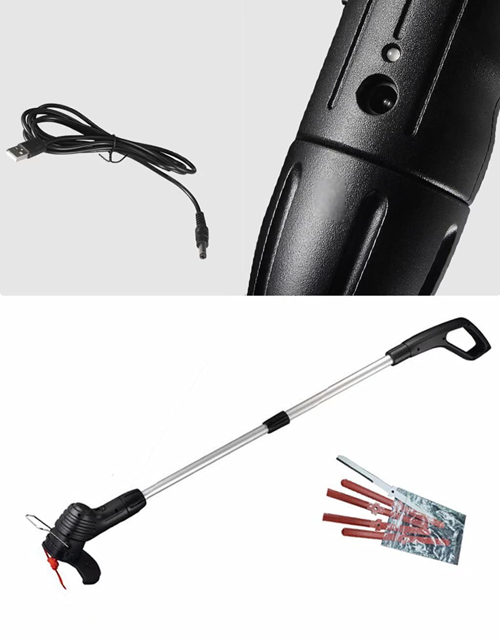Tosaerba Elettrico Portatile Ricaricabile per Uso Domestico Tosaerba da Giardino per falciare Il Prato zhengzilu