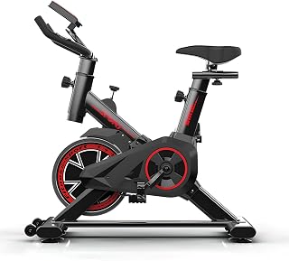Bicicleta giratoria para entrenamiento en casa con pantalla, resistencia ajustable, pantalla LED, funcionamiento de bajo ruido