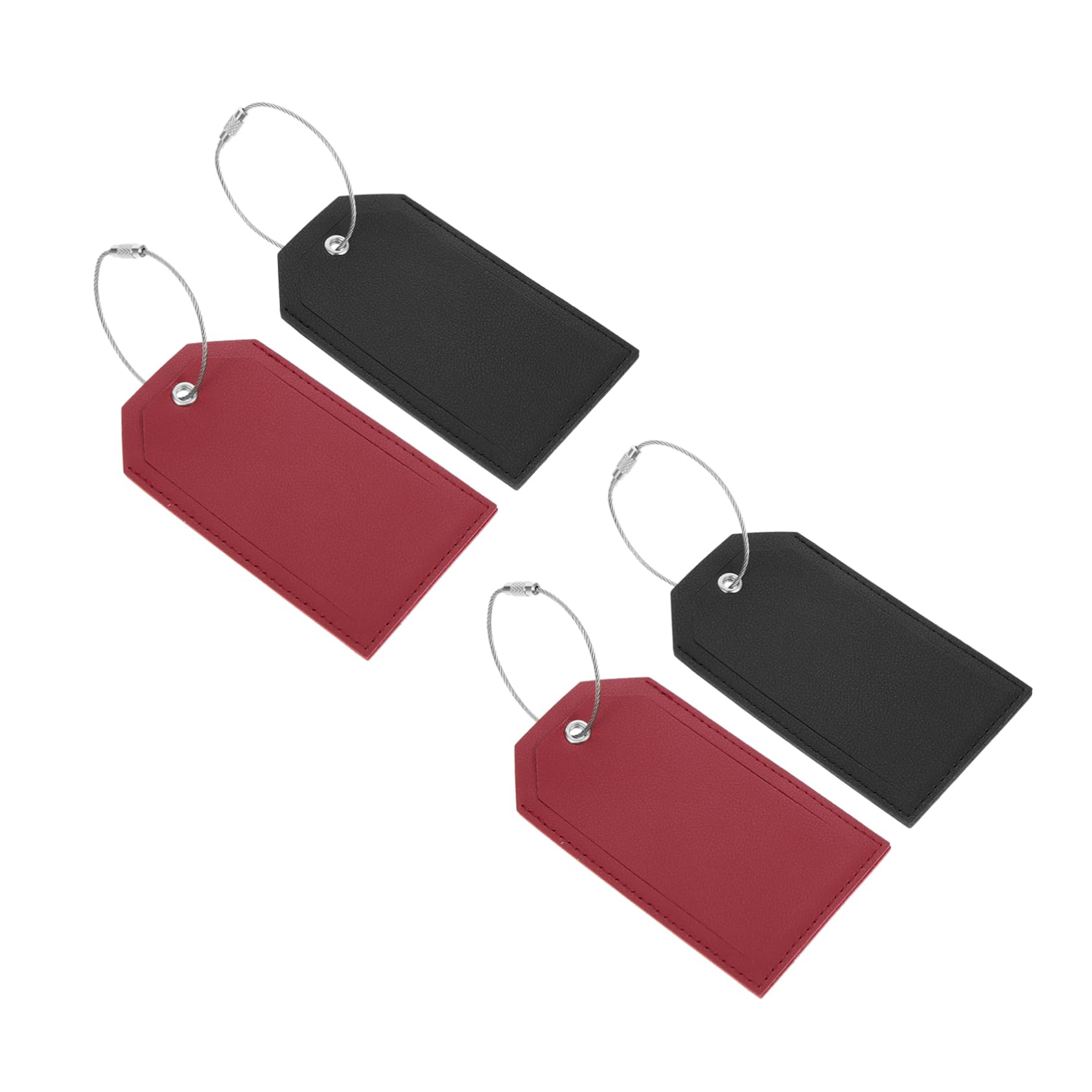 12pezzi Etichette Per Valigie Pu Pelle Da Targhette Identificative Con Flap Privacy Accessori Per Bagagli Leggeri e Resistenti Per Viaggi e Trasporti