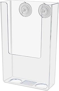 Marketing Holders Trifold Holder with Suction Cups Single Slot for 4 Inch Wide Paper Maps Menu Tourist Pamphlets Window or Glass Mount Printed Media Certificate Display