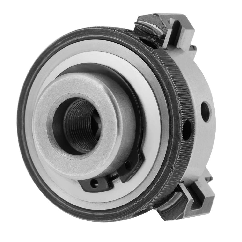 K01-50 Portabrocas de Torno de 2 Mini 3 Mordazas Portabrocas Giratorio Manual Autocentrante M14-1 Rosca