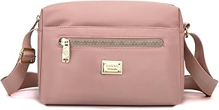 Bolso de mensajero para mujer, pequeño, cuadrado, de nailon, impermeable, ligero