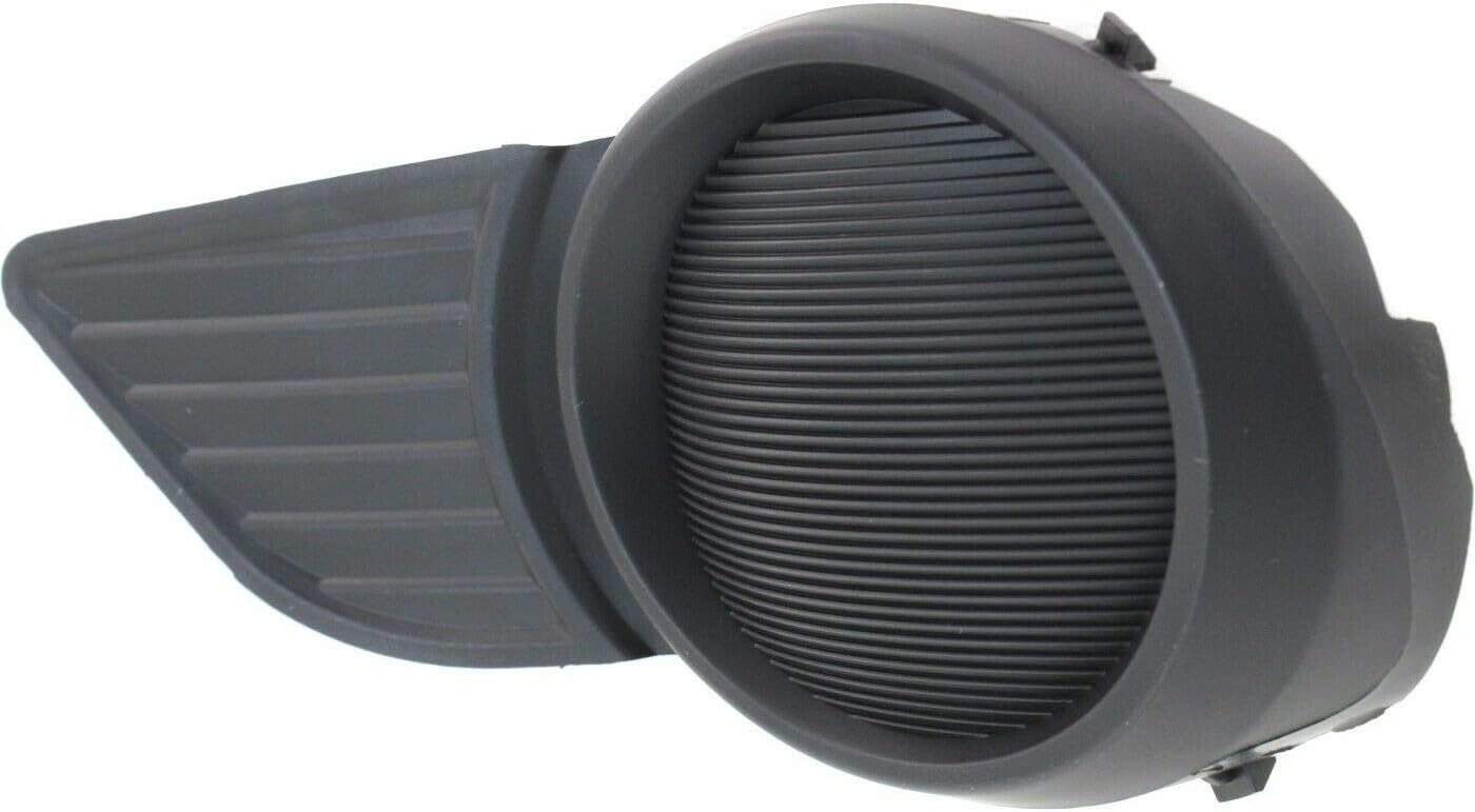 DAT AUTO PARTS Front Left Driver Side Fog Light Cover Replacement For 11-17 Toyota Sienna Black Textured TO1038169 5212808020