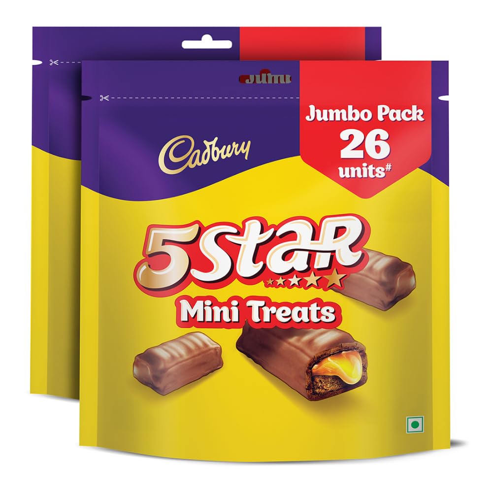 Cadbury 5 Star Mini Treats Chocolate Bars, 231.4 g (Pack of 2)