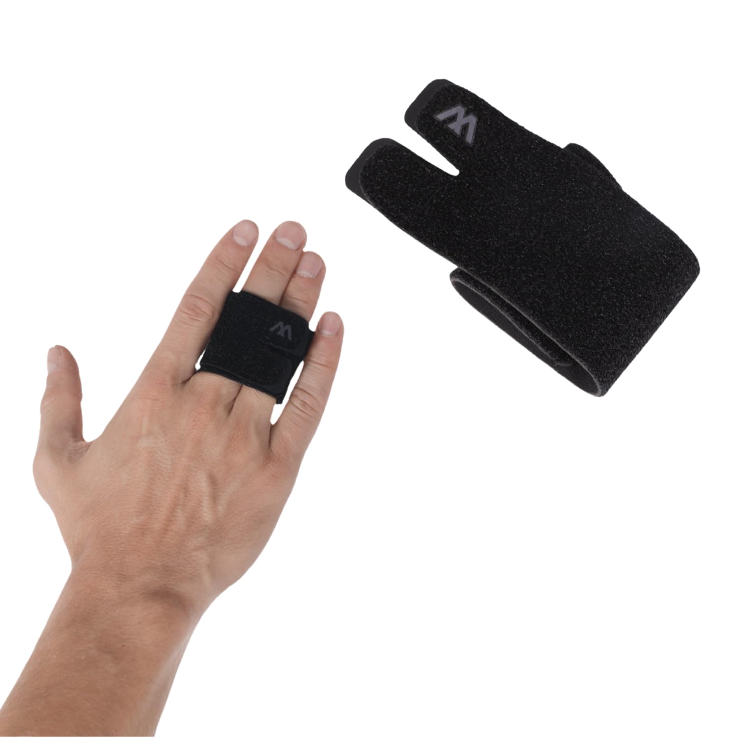 Finger Splint, Thumb Support, Dual Finger Support, Elastic Breathable Finger Sleeve, Sports Finger Brace for Basketball Volleyball Athletes, Joint Protection Support (M)-image-5