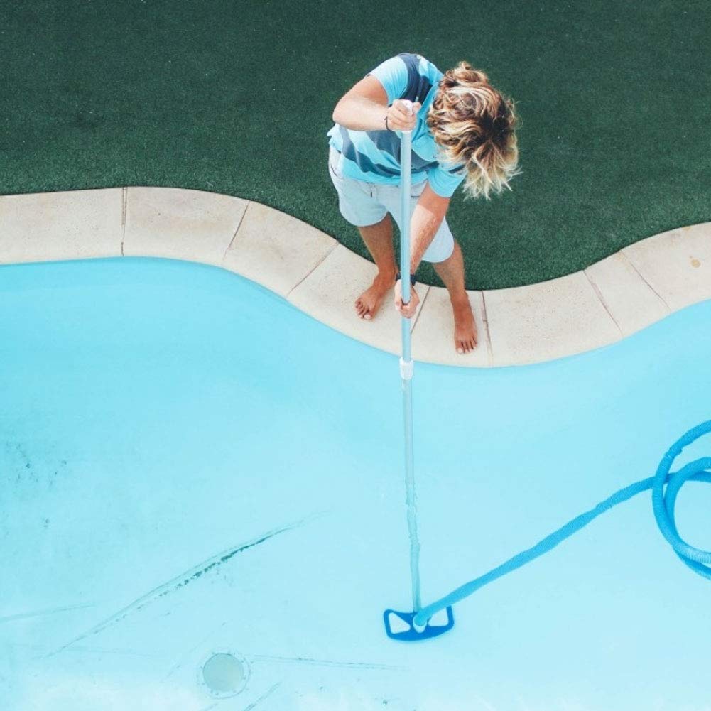 Yctze Duty Leaf Skimmer Red para Piscinas - Herramienta de Ensamblaje de Longitud y Fácil
