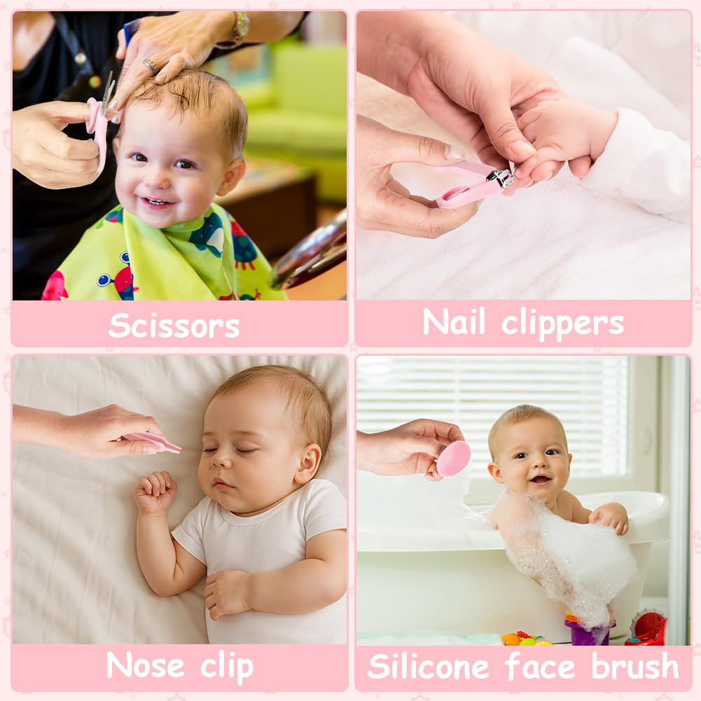 Flintronic 20 in 1 Baby Healthcare and Grooming Kit, Newborn Baby Care Accessories with Hair Brush, Comb, Nail Clippers - Image 4