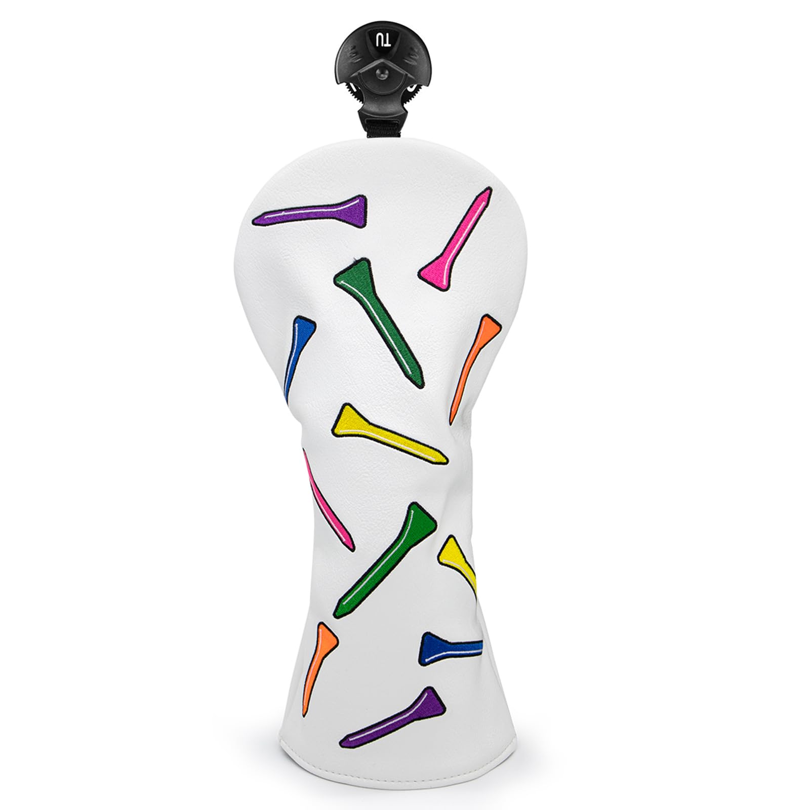 Golf Headcovers,Colorful Tee Driver Headcover Fairway Wood Cover Hybrid Cover Leather 3 Wood Headcover Mallet Putter Headcover Blade Putter Cover Golf Club Covers for Odyssey Scotty Cameron Taylormade