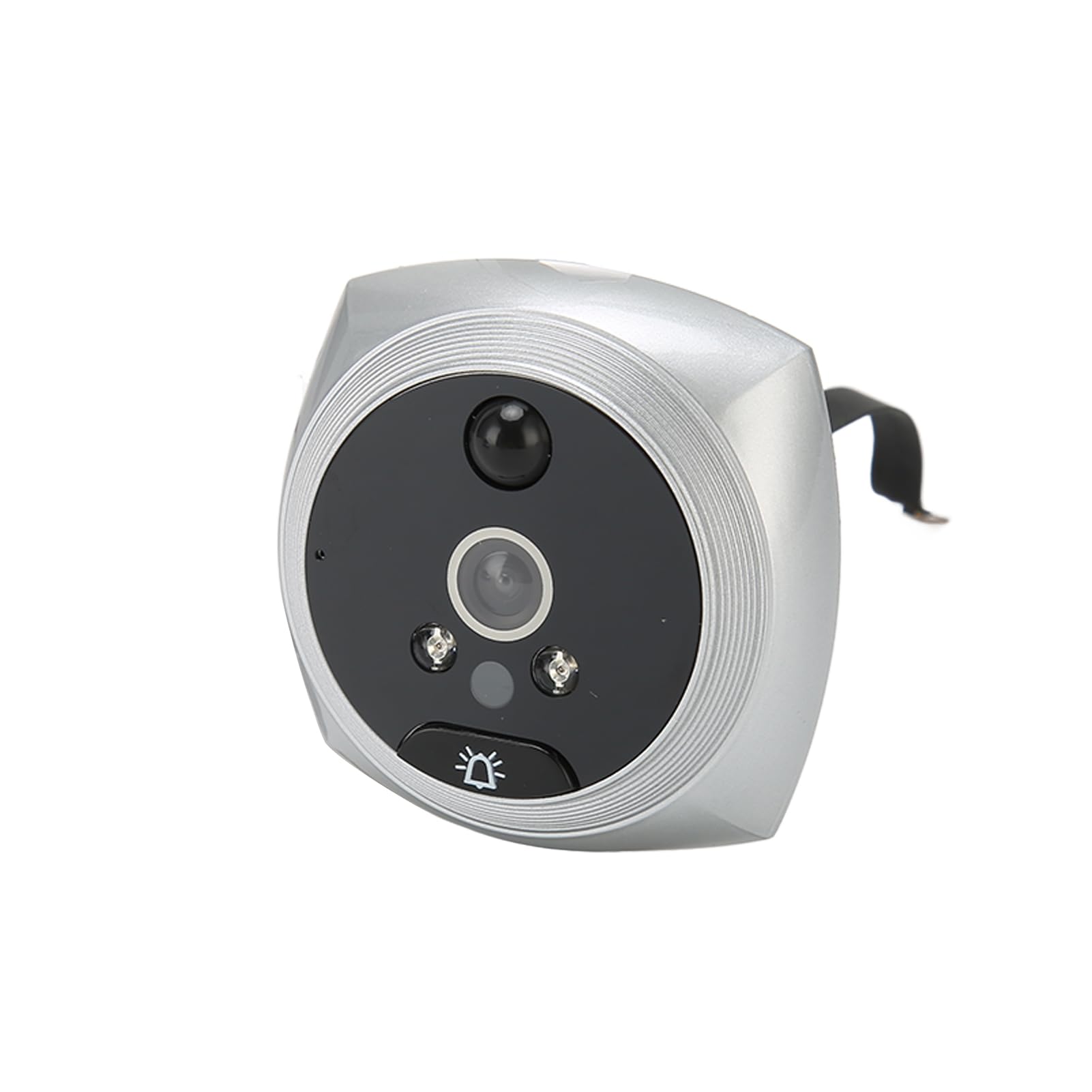 Timbre con Cámara de Visión Nocturna por Infrarrojos, Visor de Puerta Digital Inteligente 1080P, Cámara de Seguridad con Mirilla de Puerta Fácil de Instalar con Cable USB para