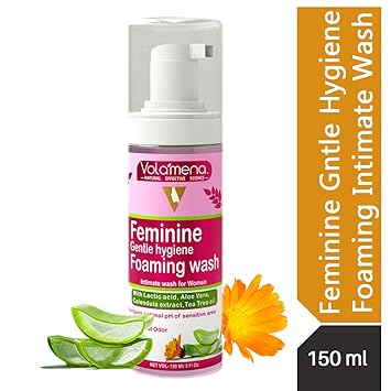 Volamena Feminine Gentle Hygiene Foaming Wash Sulphate & Paraben Free, pH Balanced 150 ml/5 Oz