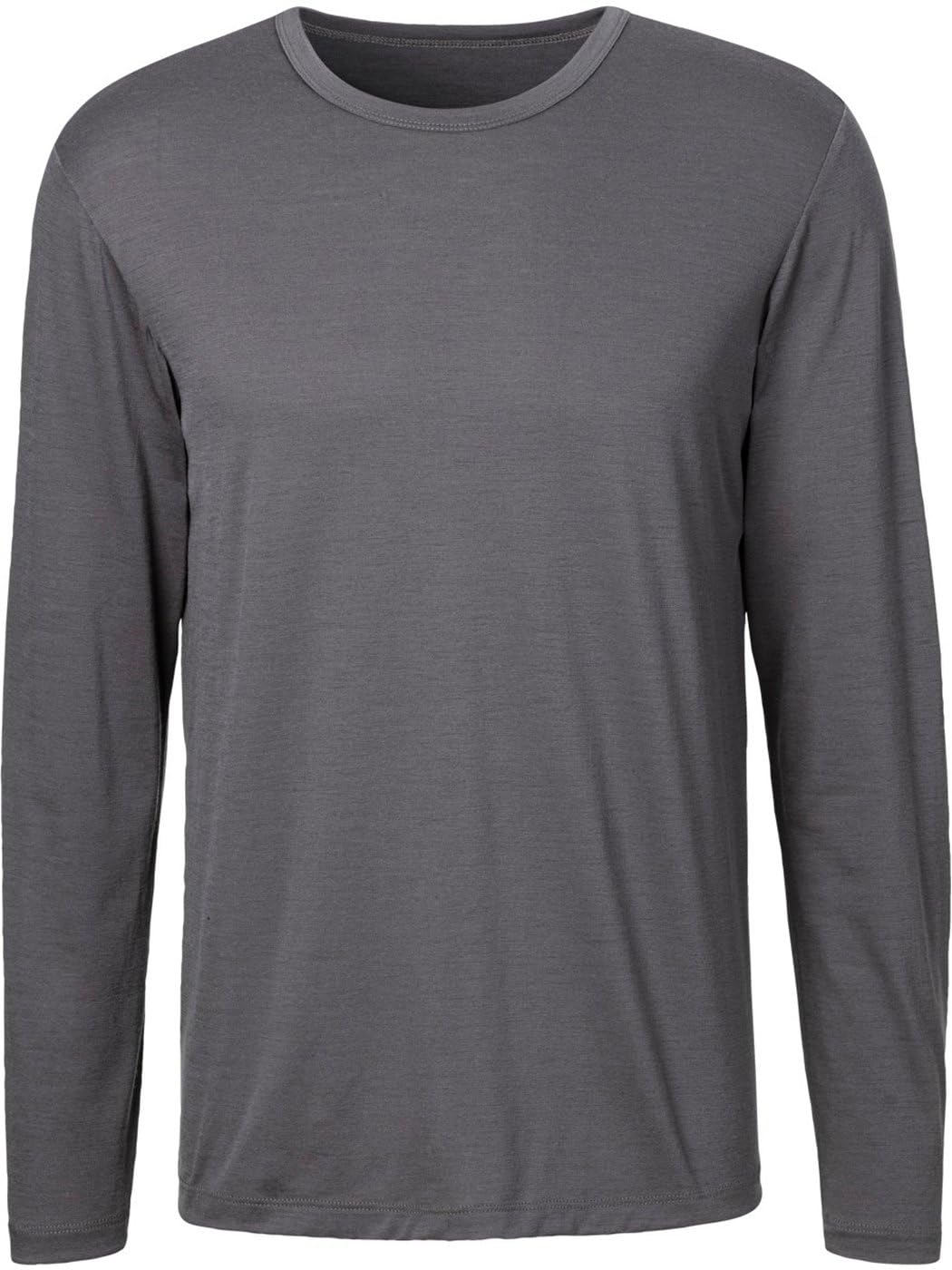 Mckinley Mężczyźni Creston Long Sleeve Koszulka Grey Melange XXL