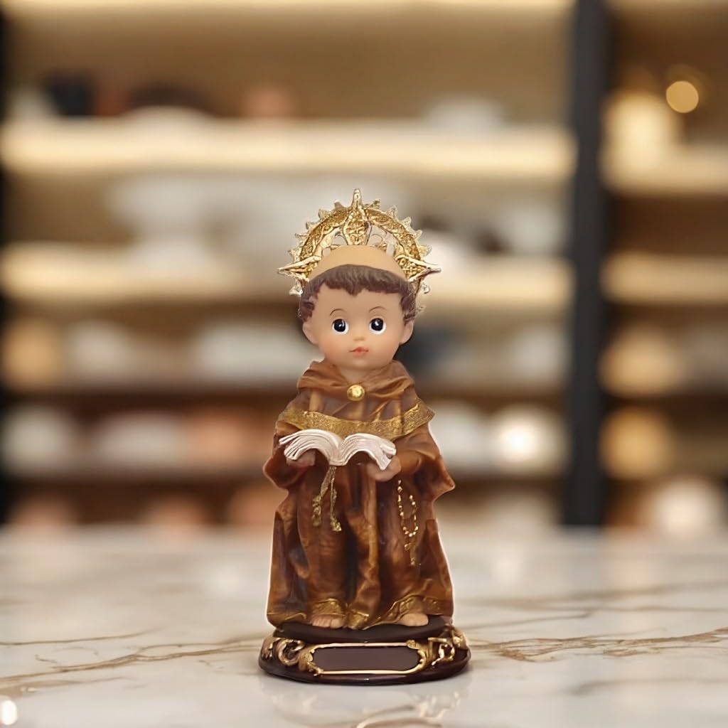 Statuette Saint Antoine de padoue 21,6 cm, l'idée cadeau de pendaison de crémaillère
