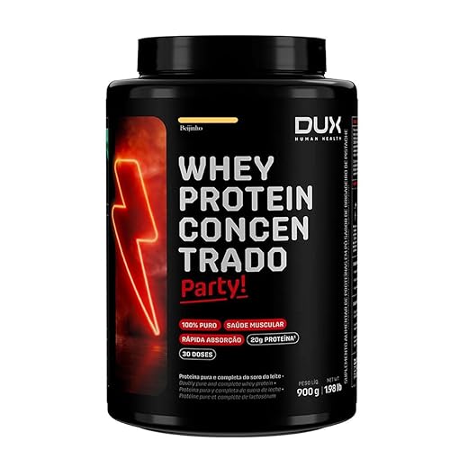 Whey Protein Concentrado Pote (900g), Beijinho, Dux Human Health