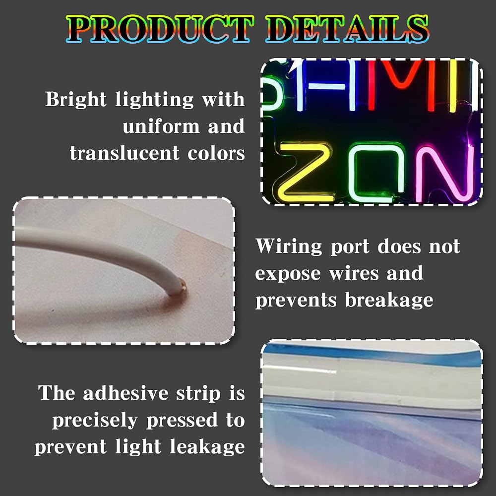 YANGUN Gaming Zone Neon Sign, 32cm USB Powered Game Neon Light, gaming lights for Game Room Bedroom, Man Cave - Image 4