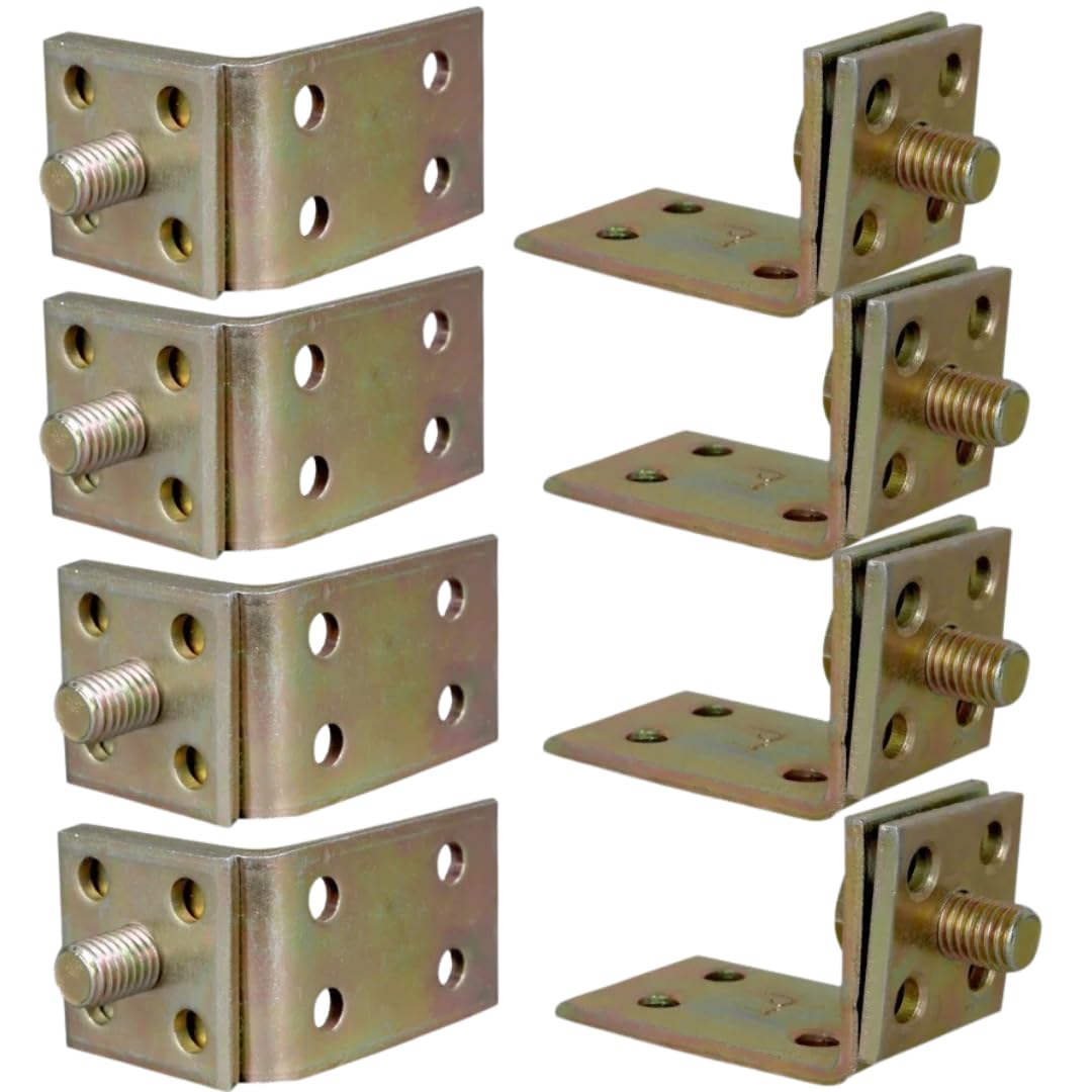 DEEGAA MART Bed Rail L Brackets for Joining Woods, Bed Frame Hardware , Bed Rail Socket Accessories, Set of 4 Wooden Bed Brackets Bed Rail Fittings, headboard and Footboard Fixing Accessories(4 Sets) (B0CWLV8PCZ) Amazon Price History, Amazon Price Tracker