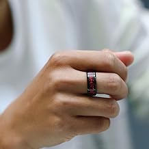 Men's Dragon Tungsten Ring, 8mm Widths, Polished Beveled Edge Comfort Fit Carbide Wedding Band Promise Rings Size 6-12