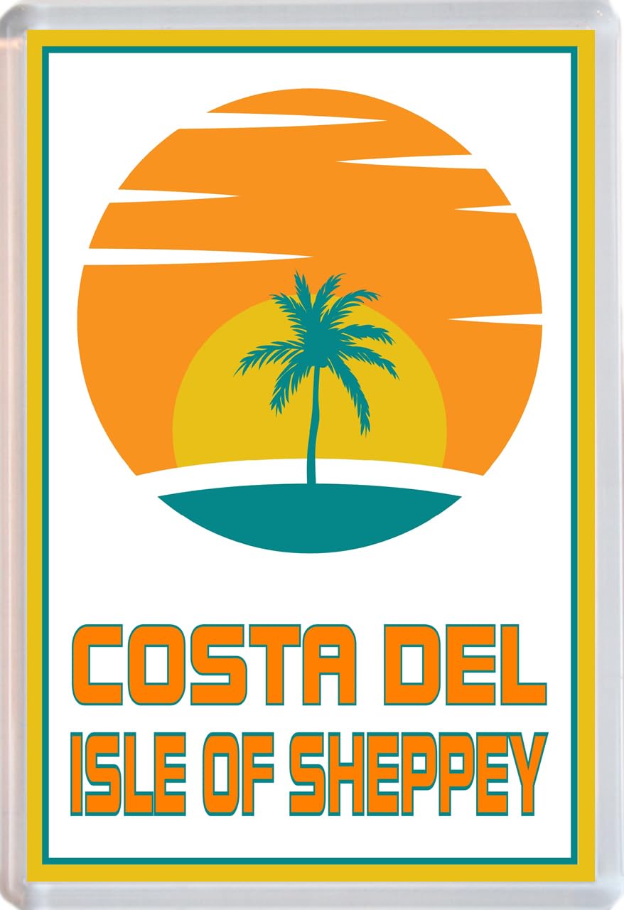 Baked Bean Store Multicolor Costa Del Isle Of Sheppey - Jumbo Fridge Magnet 96 X 67Mm
