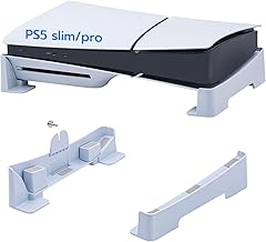 Soporte Horizontal Mcbazel para PS5 Pro, Base Duradero para PS5 Slim/Pro, Diseño Ahorra Espacio con Aspecto Seguro y Elegante