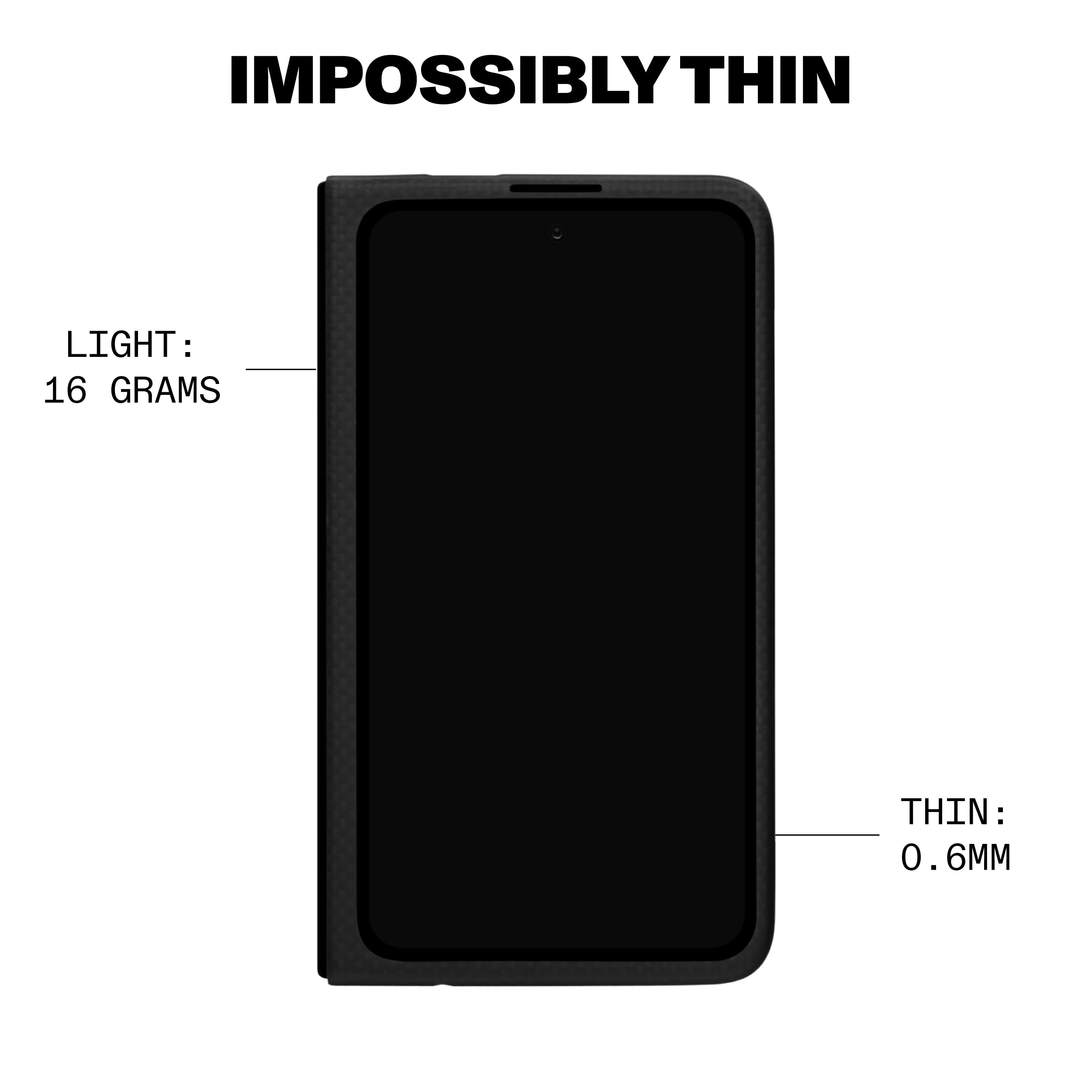 Latercase Cover Per Pixel 9 Pro Fold – Blu Mezzanotte, In Fibra Aramidica, Spessore 0,6 Mm – Leggera 10g, Protezione Fotocamera, Ricarica Wireless - 2