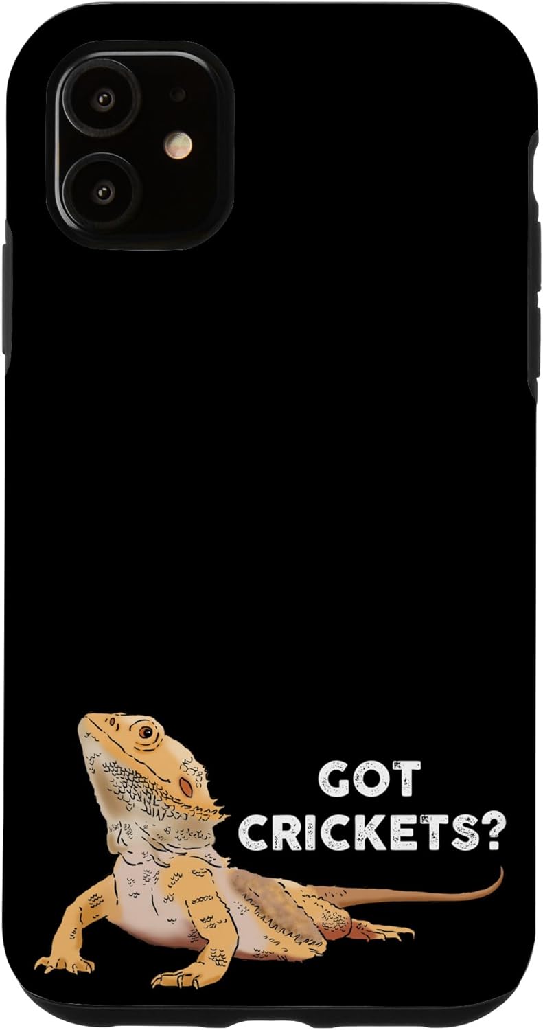 Bearded Dragon, Got Crickets, Funny Lizard, Reptile Lover Case for iPhone 12/12 Pro